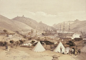 Balaklava regardant vers la mer, 1855